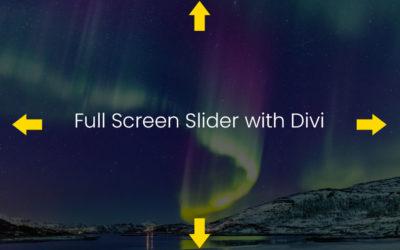 Create your Full-Screen Slider with Divi